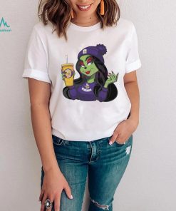 Female Grinch Minnesota Vikings Football Drink Coffee Shirt, hoodie, sweater, long sleeve and tank top Female Grinch Minnesota Vikings Football Drink Coffee Shirt