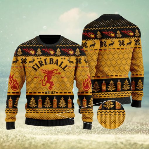 Fireball Cinnamon 3D Printed Ugly Christmas Sweater Perfect Holiday Gift