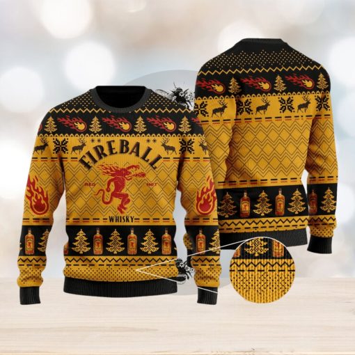 Fireball Cinnamon 3D Printed Ugly Christmas Sweater Perfect Holiday Gift