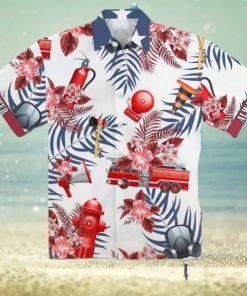 Firefighter Tropical Hawaiian Shirt