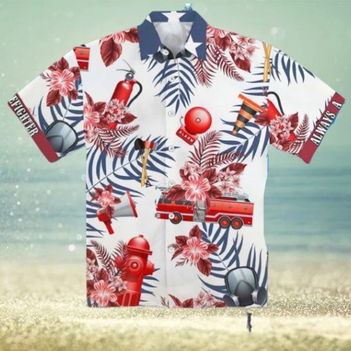 Firefighter Tropical Hawaiian Shirt