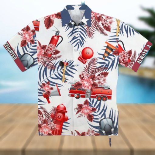 Firefighter Tropical Hawaiian Shirt