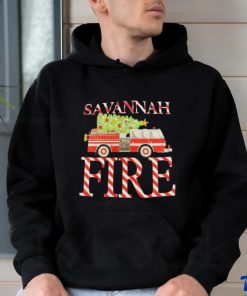 Firetruck Savannah Fire Christmas shirt