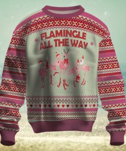 Flamingo All The Way Ugly Christmas Sweater