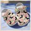 Dachshund Cartoon Frame Pattern Crocs