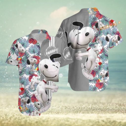 Floral Hawaii Beach Pattern Adult Snoopy Hawaiian Shirt