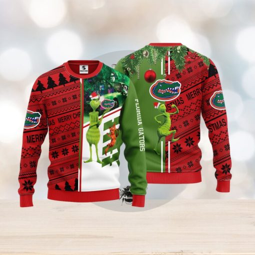 Florida Gators Grinch & Scooby doo Christmas Ugly Sweater 1