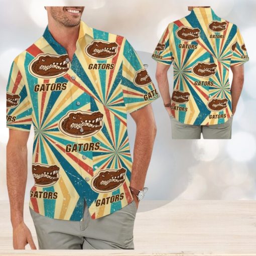 Florida Gators Retro Vintage Style Tropical Hawaiian Shirts