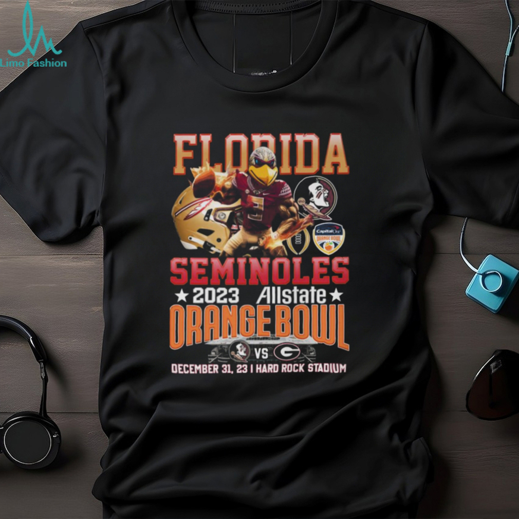Florida Seminoles 2023 Allstate Orange Bowl December 31, 2023 Hard Rock Stadium T Shirt Florida Seminoles 2023 Allstate Orange Bowl December 31, 2023 Hard Rock Stadium T Shirt