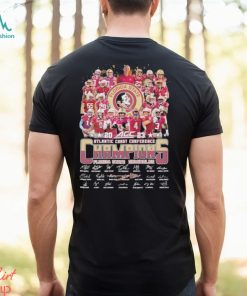 Florida State Seminoles 2023 Atlantic Coast Conference Champions Signatures Shirt