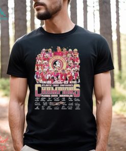 Florida State Seminoles 2023 Atlantic Coast Conference Champions Signatures Shirt