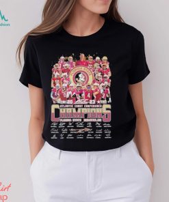 Florida State Seminoles 2023 Atlantic Coast Conference Champions Signatures Shirt