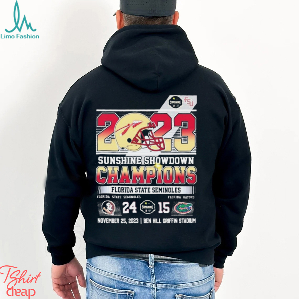 Florida State Seminoles 24 � 15 Florida Gators 2023 Sunshine Showdown Champions T Shirt Florida State Seminoles 24 � 15 Florida Gators 2023 Sunshine Showdown Champions T Shirt