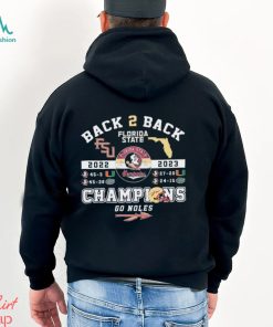 Florida State Seminoles Back 2 Back Florida State Champions Go Noles T Shirt