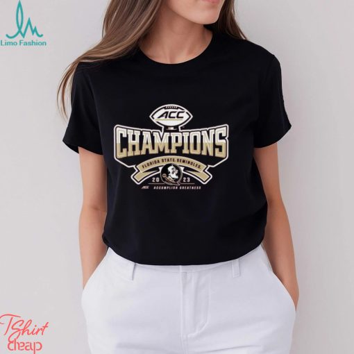 Florida State Seminoles Blue 84 2023 ACC Football Conference Champions Locker Room T Shirt