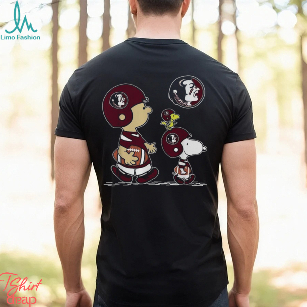 Florida State Seminoles Football Peanuts Charlie Brown And Snoopy Woodstock T Shirt Florida State Seminoles Football Peanuts Charlie Brown And Snoopy Woodstock T Shirt