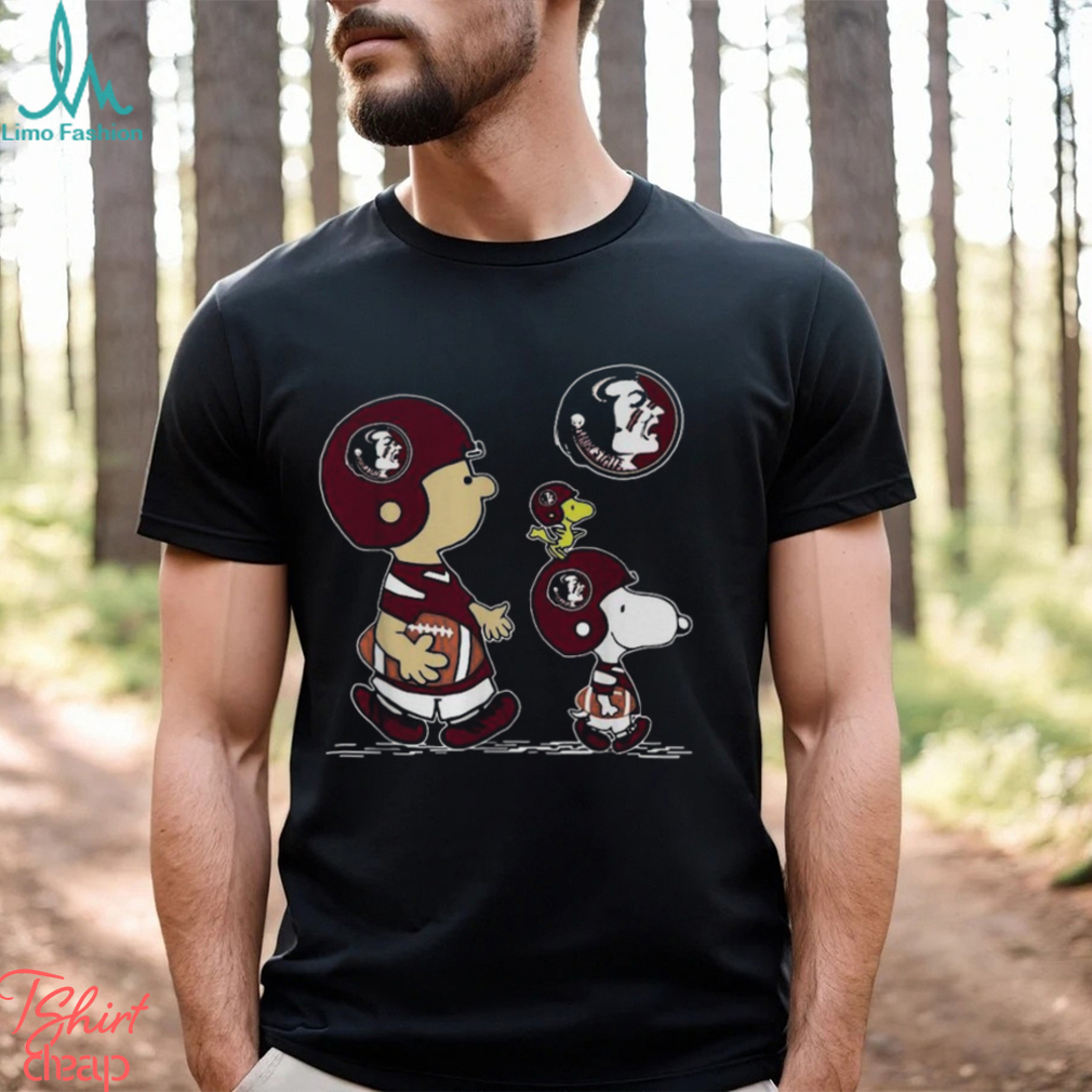 Florida State Seminoles Football Peanuts Charlie Brown And Snoopy Woodstock T Shirt Florida State Seminoles Football Peanuts Charlie Brown And Snoopy Woodstock T Shirt