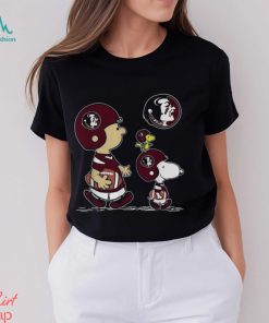 Florida State Seminoles Football Peanuts Charlie Brown And Snoopy Woodstock T Shirt, hoodie, sweater, long sleeve and tank top Florida State Seminoles Football Peanuts Charlie Brown And Snoopy Woodstock T Shirt