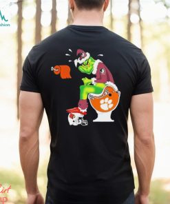 Florida State Seminoles Grinch Santa Clemson Tigers Toilet Christmas T Shirt