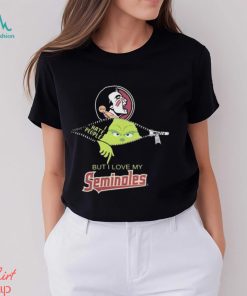 Florida State Seminoles Grinch Zipper I Hate People But I Love My Florida State Seminoles Christmas 2023 Tee Shirt