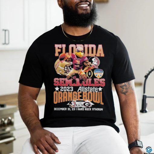 Florida State Seminoles Mascot 2023 Allstate Orange Bowl Vs Georgia Bulldogs Shirt