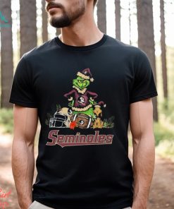 Florida State Seminoles Santa Grinch And Dog Merry Christmas T Shirt