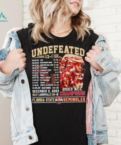 Florida State Seminoles undefeated 13 0 2023 ACC Champions shirt