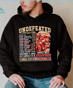 Florida State Seminoles undefeated 13 0 2023 ACC Champions shirt