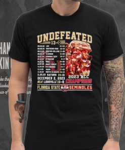 Florida State Seminoles undefeated 13 0 2023 ACC Champions shirt