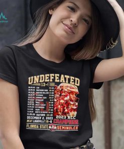 Florida State Seminoles undefeated 13 0 2023 ACC Champions shirt