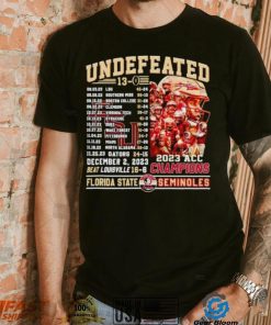 Florida State Seminoles undefeated 13 0 2023 ACC Champions shirt
