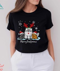 Fluffy cat merry fluffmas three cat christmas design png shirt