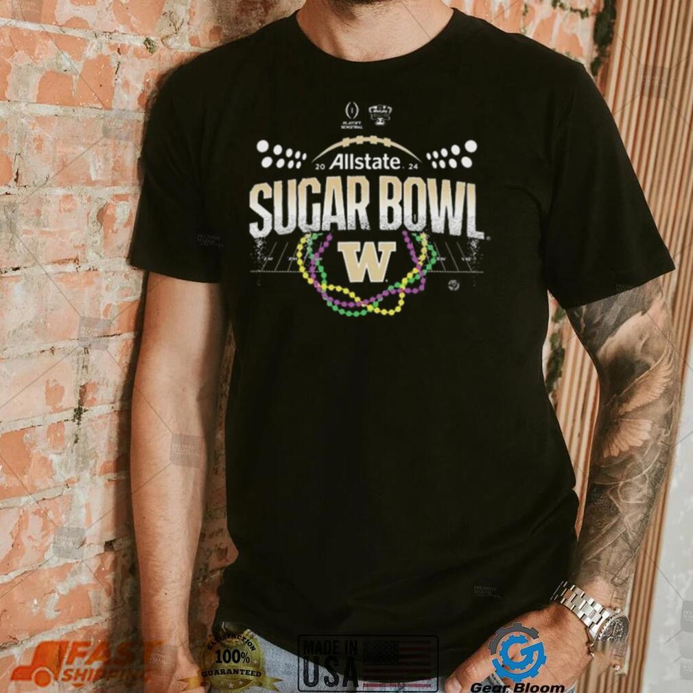 Football Playoff Semifinals Allstate Sugar Bowl 2024 Washington Huskies Champions Logo T shirt Football Playoff Semifinals Allstate Sugar Bowl 2024 Washington Huskies Champions Logo T shirt