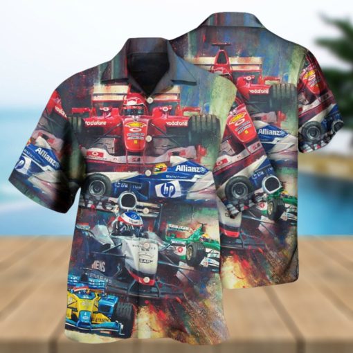 For mula O ne Car Racing Am azing Unstopp able Hawaiian Shirt