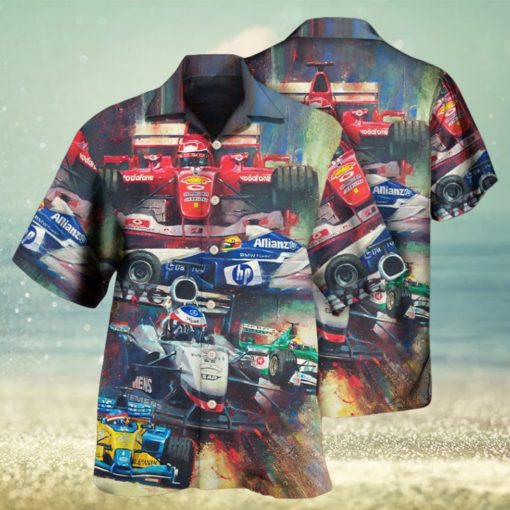 For mula O ne Car Racing Am azing Unstopp able Hawaiian Shirt