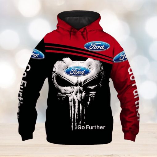 Ford Mustang Skull Pullover Hoodie