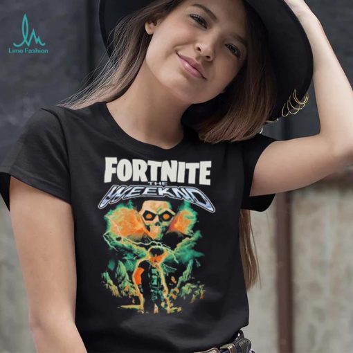 Fortnite x The Weeknd skull t shirt