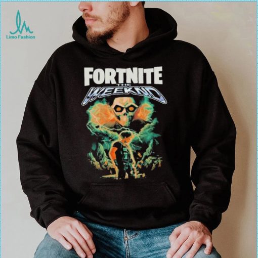 Fortnite x The Weeknd skull t shirt