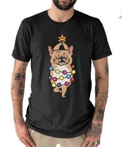 French Bulldog Yoga Merry Christmas T Shirt