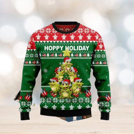 Frog Christmas Tree Ugly Christmas Sweater