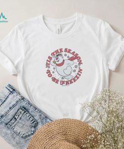 Frosty 'Tis The Season To Be Freezin' Crewneck Shirt