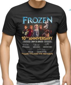 Frozen 10th 2013 2023 Thank You For The Memories T Shirt, hoodie, sweater, long sleeve and tank top Frozen 10th 2013 2023 Thank You For The Memories T Shirt
