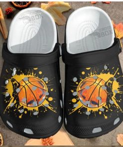 Funny Basketball Sport Black Crocs