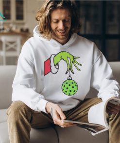 Funny Christmas Pickleball Grinch Hand Shirt