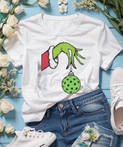 Funny Christmas Pickleball Grinch Hand Shirt