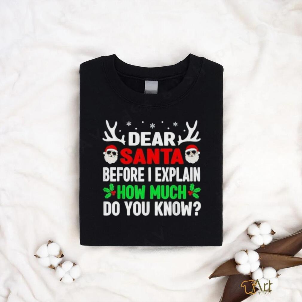 Funny Christmas Shirts Kids Adults Dear Santa I Can Explain T Shirt Funny Christmas Shirts Kids Adults Dear Santa I Can Explain T Shirt
