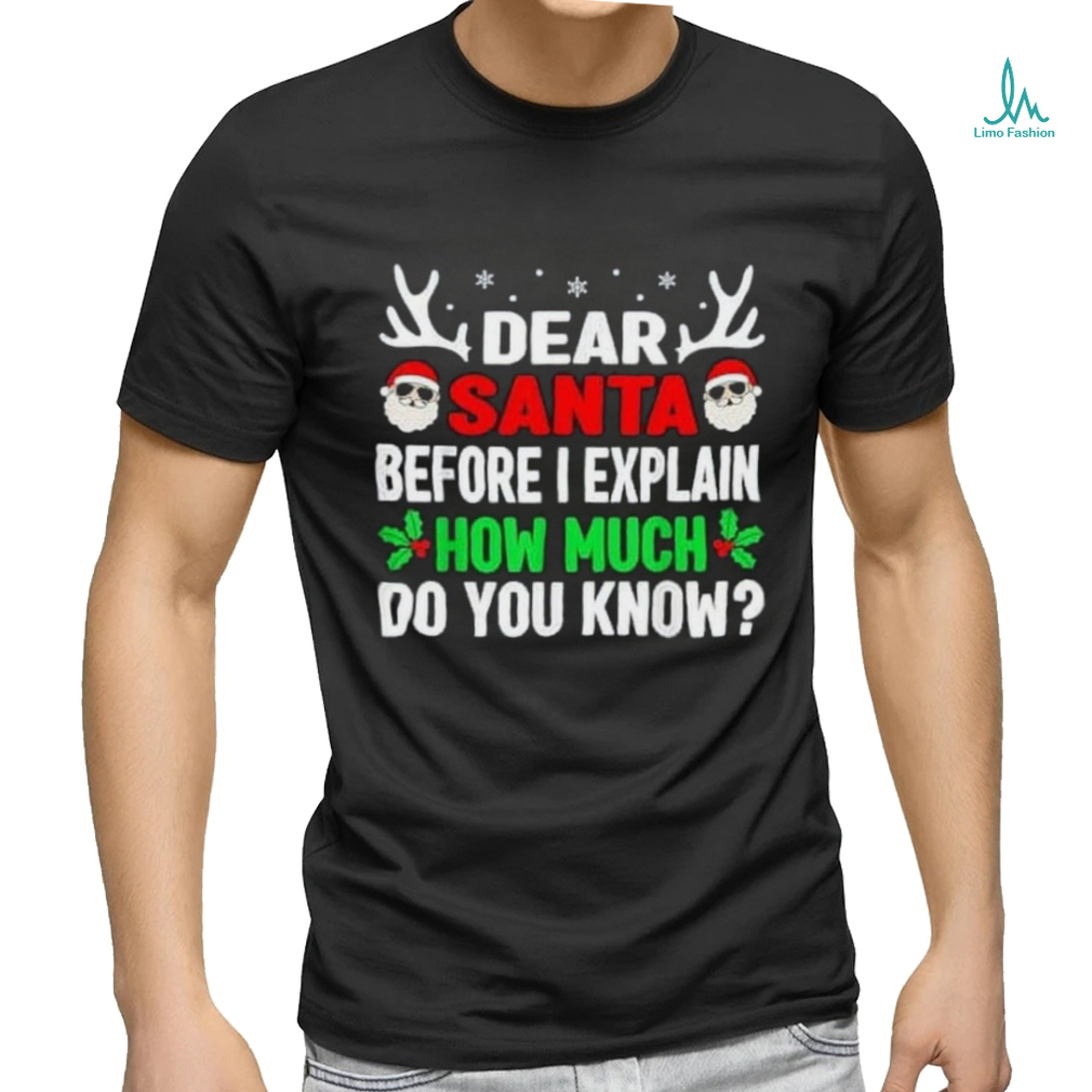 Funny Christmas Shirts Kids Adults Dear Santa I Can Explain T Shirt Funny Christmas Shirts Kids Adults Dear Santa I Can Explain T Shirt
