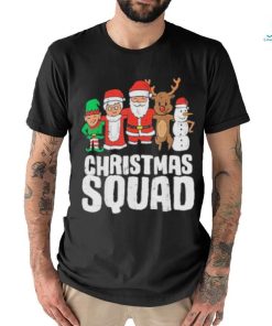 Funny Christmas squad santa elf xmas family kids boys shirt