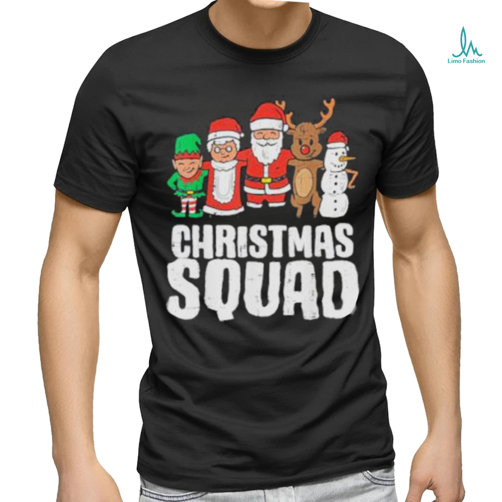 Funny Christmas squad santa elf xmas family kids boys shirt Funny Christmas squad santa elf xmas family kids boys shirt