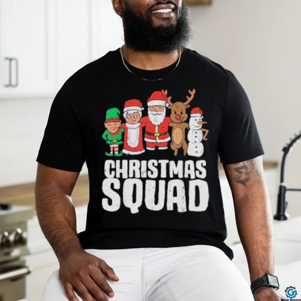 Funny Christmas squad santa elf xmas family kids boys shirt Funny Christmas squad santa elf xmas family kids boys shirt